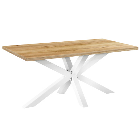 Стол Кейптаун (1800х900), ЛДСП Дуб золотой крафт / Металлокаркас Белый