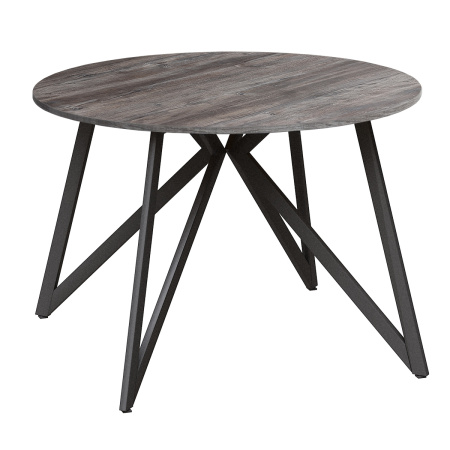 Стол Женева (D1000) 18мм, ЛДСП Сосна пасадена / Металлокаркас Графит