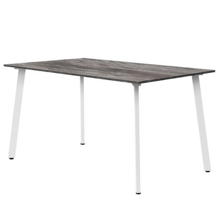 Стол Шанхай (1300х800) 18мм, ЛДСП Сосна пасадена / Металлокаркас Белый