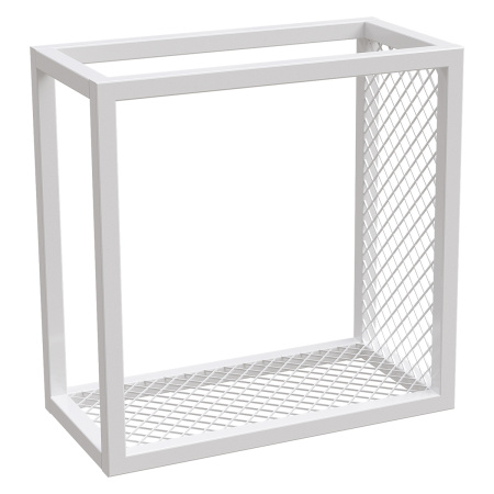 Полка Лофт 3 правая, Металлокаркас Белый