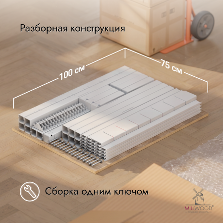 Кровать Сеул (2000х1800), Металлокаркас Белый