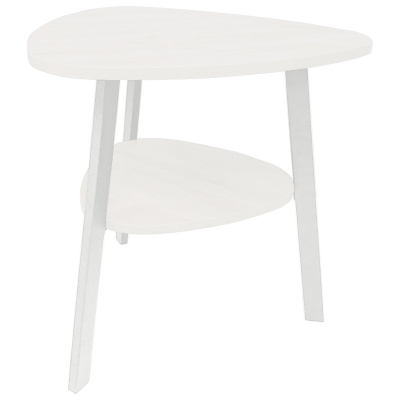 Журнальный стол Лофт СТ-8, ЛДСП Белый / Металлокаркас Белый