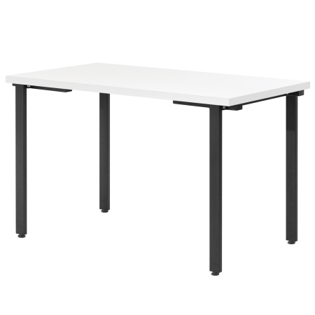 Стол Прага (1200х700), ЛДСП Белый / Металлокаркас Черный Стол Прага (1200х700), ЛДСП Белый / Металлокаркас Черный