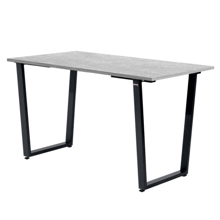 Стол Уэльс (1200х700) 18мм, ЛДСП Бетон / Металлокаркас Черный