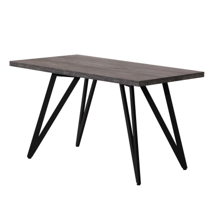 Стол Женева 2 (1600х800), ЛДСП Сосна пасадена / Металлокаркас Черный