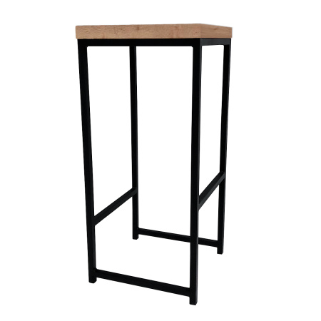 Стул барный Крокс, ЛДСП Дуб табачный крафт / Металлокаркас Черный Стул барный Крокс, ЛДСП Дуб табачный крафт / Металлокаркас Черный