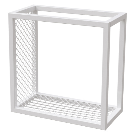 Полка Лофт 3 левая, Металлокаркас Белый