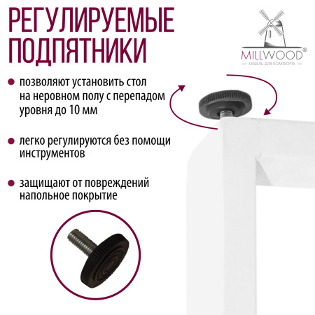 Опоры Уэльс 620, Металлокаркас Белый