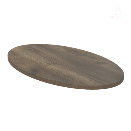 Столешница овальная 1800х1000х36, ЛДСП Дуб табачный крафт Столешница овальная 1800х1000х36, ЛДСП Дуб табачный крафт