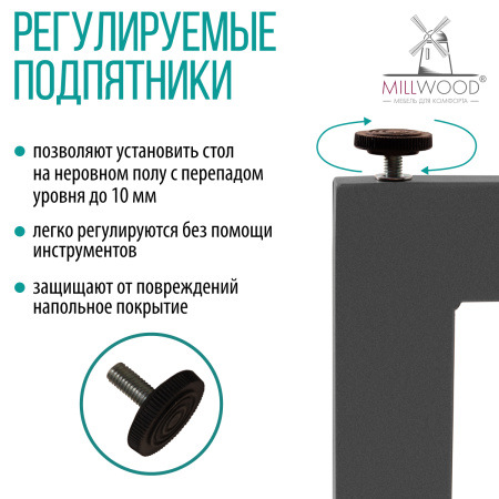 Стол Каир 2 с держателем для системного блока 1600х800 ЛДСП Сосна пасадена/ Металлокаркас Графит