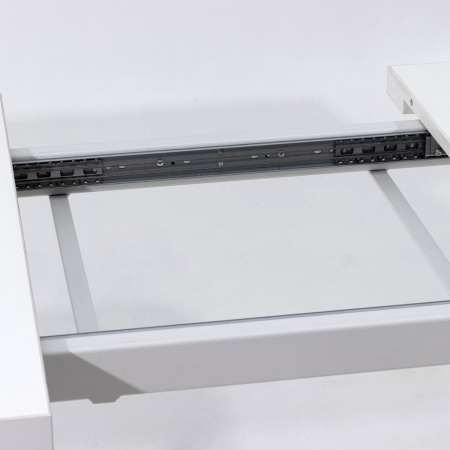 Стол Ванкувер раздвижной (1200/1520х700), ЛДСП Белый / Металлокаркас Белый