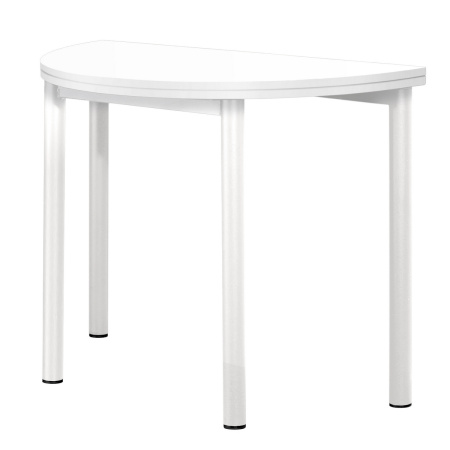 Стол-консоль Далис 3, ЛДСП Белый / Металлокаркас Белый