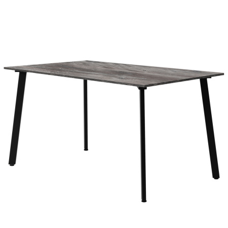 Стол Шанхай (1300х800) 18мм, ЛДСП Сосна пасадена / Металлокаркас Черный