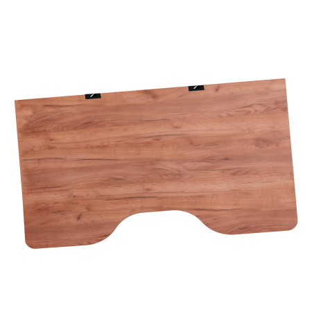 Столешница с вырезом 1300x850x18, ЛДСП Дуб табачный крафт / Металлокаркас Черный