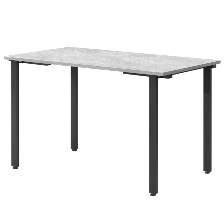 Стол Прага (1200х700) 18мм, ЛДСП Бетон / Металлокаркас Черный