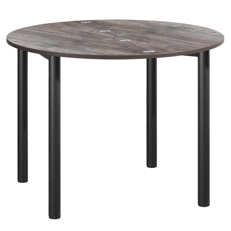 Стол-консоль Далис 3, ЛДСП Сосна Пасадена / Металлокаркас Черный