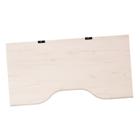 Столешница с вырезом 1300х800х36, ЛДСП Дуб белый крафт / Металлокаркас Черный