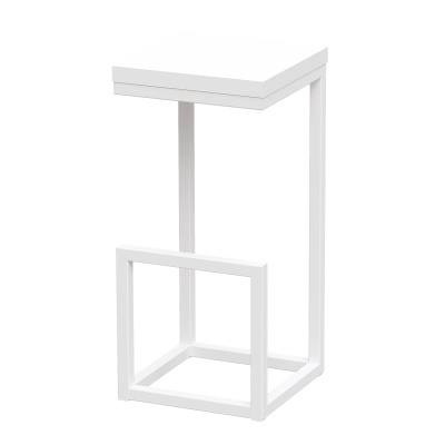 Стул барный Ярдс, ЛДСП Белый / Металлокаркас Белый