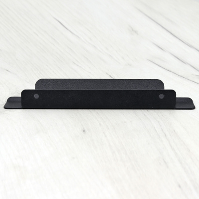 Ручка мебельная торцевая Венеция L200, Металлокаркас Черный