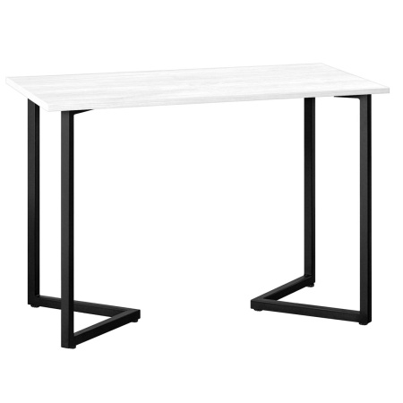 Стол Лондон (1300х800) 18мм, ЛДСП Дуб белый крафт / Металлокаркас Черный