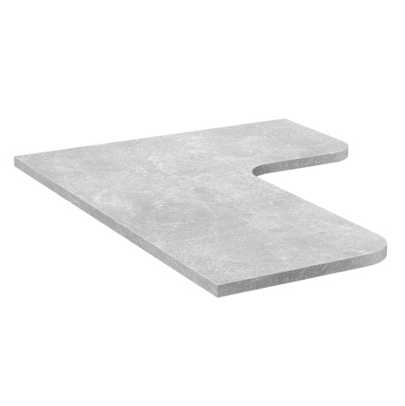 Столешница угловая 1400х1100, ЛДСП Бетон