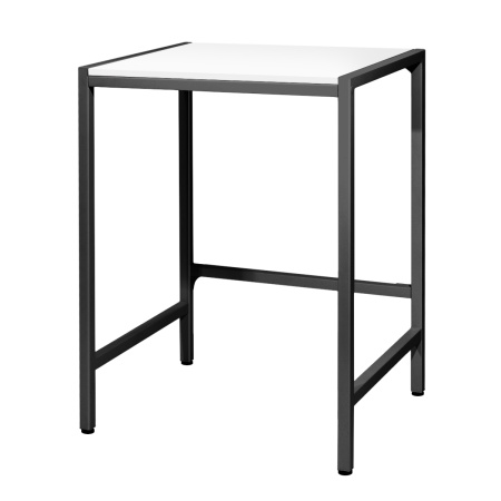 Стойка для стиральной машины Венеция 3, ЛДСП Белый / Металлокаркас Черный Стойка для стиральной машины Венеция 3, ЛДСП Белый / Металлокаркас Черный