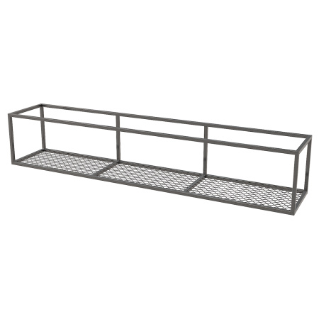 Полка Лофт 1, Металлокаркас Черный