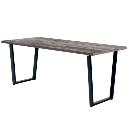 Стол Уэльс (1600х800), ЛДСП Сосна пасадена / Металлокаркас Черный