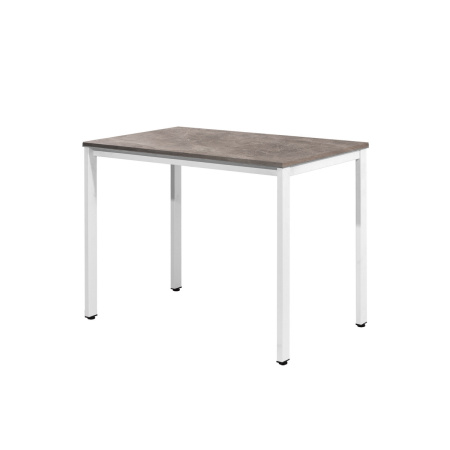 Стол Сеул (1000х600), ЛДСП Бетон / Металлокаркас Белый Стол Сеул (1000х600), ЛДСП Бетон / Металлокаркас Белый