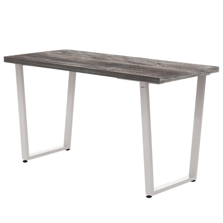 Стол Уэльс (1300х650) 36мм, ЛДСП Сосна пасадена / Металлокаркас Белый