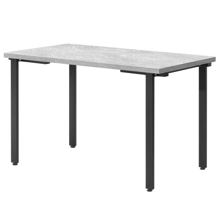 Стол Прага (1200х700), ЛДСП Бетон / Металлокаркас Черный