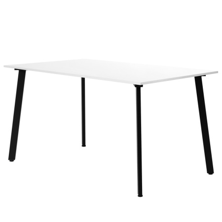 Стол Шанхай (1300х800) 18мм, ЛДСП Белый / Металлокаркас Графит Стол Шанхай (1300х800) 18мм, ЛДСП Белый / Металлокаркас Графит