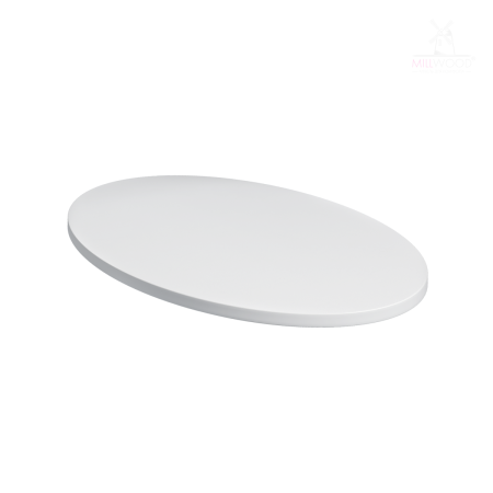 Столешница овальная 1600х1000х36, ЛДСП Белый Столешница овальная 1600х1000х36, ЛДСП Белый
