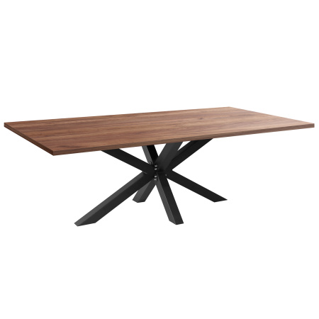 Стол Кейптаун (2500х1200), ЛДСП Дуб табачный крафт / Металлокаркас Черный