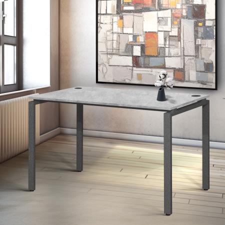 Стол Сиэтл (1200х700), ЛДСП Бетон / Металлокаркас Графит