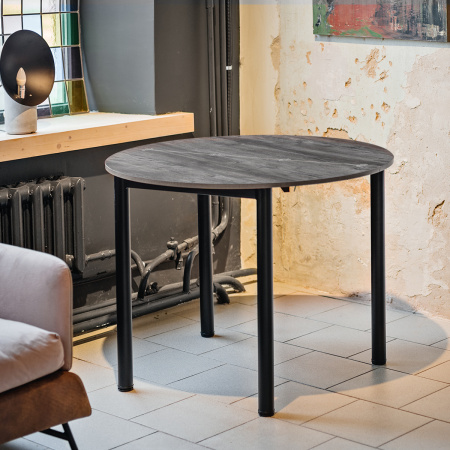 Стол-консоль Далис 2, ЛДСП Сосна пасадена / Металлокаркас Графит