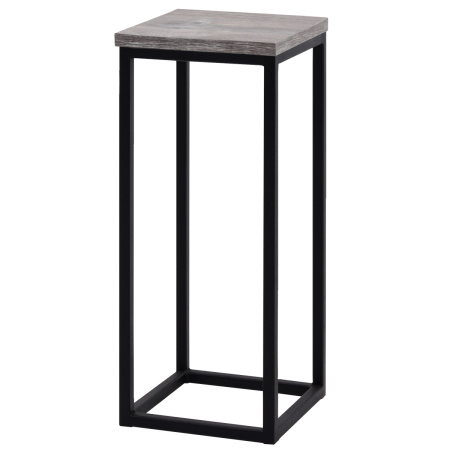 Подставка декоративная 210x210x500, ЛДСП Сосна пасадена / Металлокаркас Черный