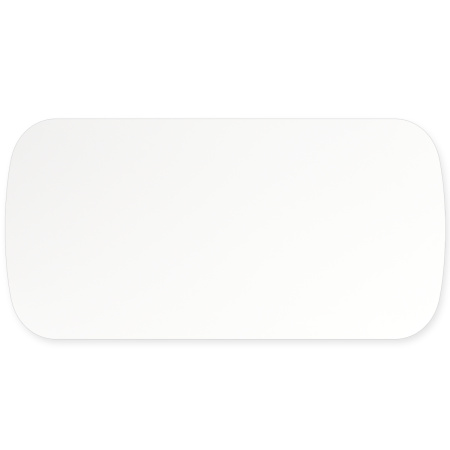 Столешница закругленная 2500х1200х36, ЛДСП Белый