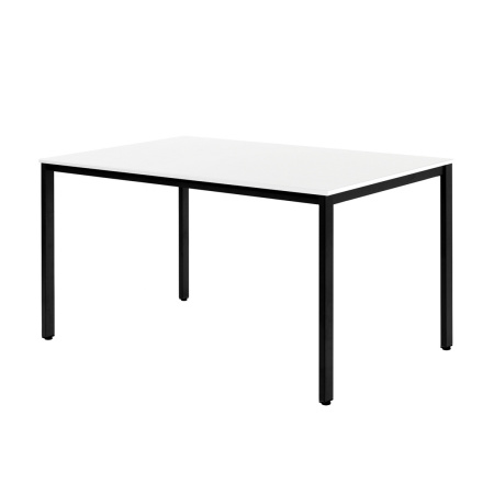 Стол Сеул (1300х800), ЛДСП Белый / Металлокаркас Графит Стол Сеул (1300х800), ЛДСП Белый / Металлокаркас Графит