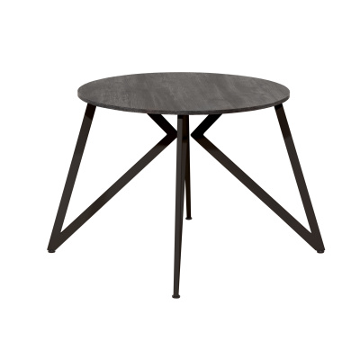 Стол Женева (D900) 18мм, ЛДСП Сосна пасадена / Металлокаркас Черный