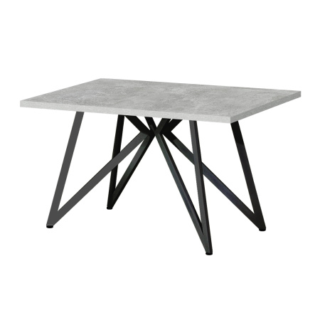 Стол Женева (1200х700), ЛДСП Бетон / Металлокаркас Черный