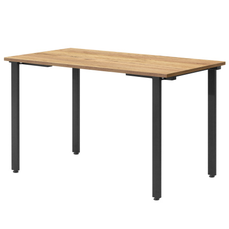 Стол Прага (1200х700) 18мм, ЛДСП Дуб золотой крафт / Металлокаркас Черный Стол Прага (1200х700) 18мм, ЛДСП Дуб золотой крафт / Металлокаркас Черный
