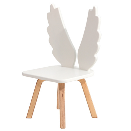 Стул детский Ангел М, Белый / Береза