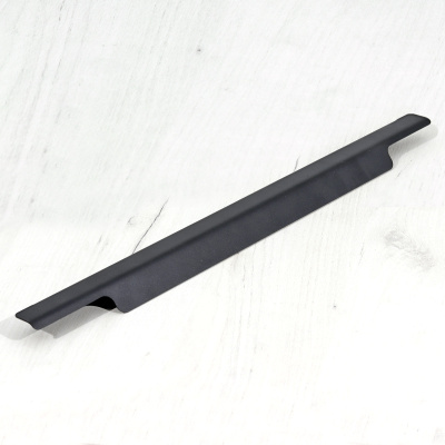 Ручка мебельная торцевая Венеция L500, Металлокаркас Черный