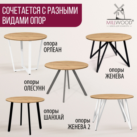 Столешница D900х18 без присадки, ЛДСП Дуб золотой крафт Столешница D900х18 без присадки, ЛДСП Дуб золотой крафт