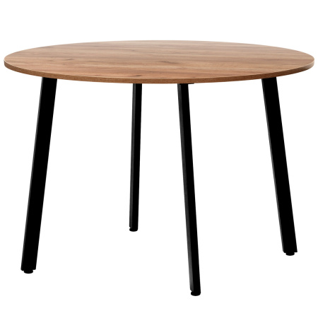 Стол Шанхай (D1200) 18мм, ЛДСП Дуб табачный крафт / Металлокаркас Графит