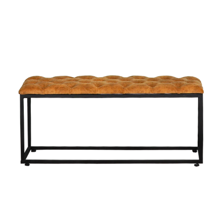 Банкетка Верона 1, Ткань 12 Мёд \ Металлокаркас Шоколад