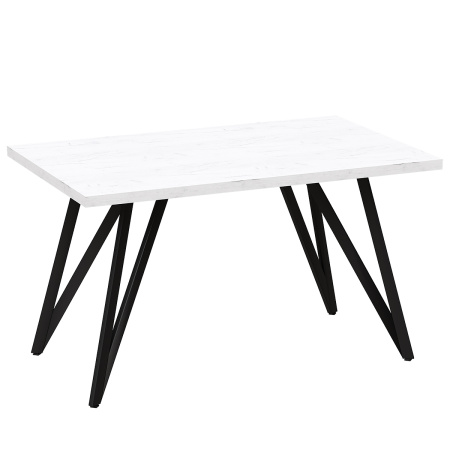 Стол Женева 2 (1200х700), ЛДСП Дуб белый крафт / Металлокаркас Графит
