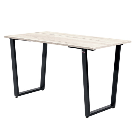 Стол Уэльс (1200х700) 18мм, ЛДСП Дуб белый крафт / Металлокаркас Черный