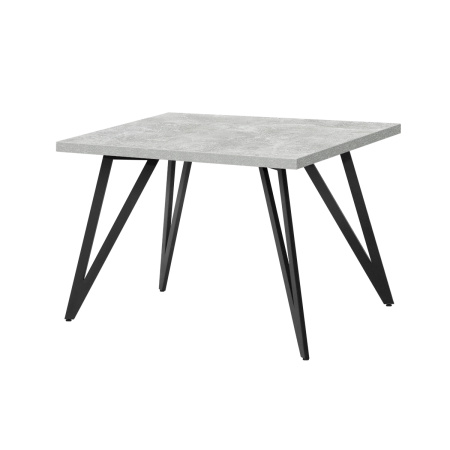 Стол Женева 2 (1200х700), ЛДСП Бетон / Металлокаркас Черный